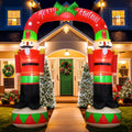 8FT Christmas Inflatable Archway Outdoor, Inflatable Nutcracker Arch Decor / Giant Christmas Blow up Yard