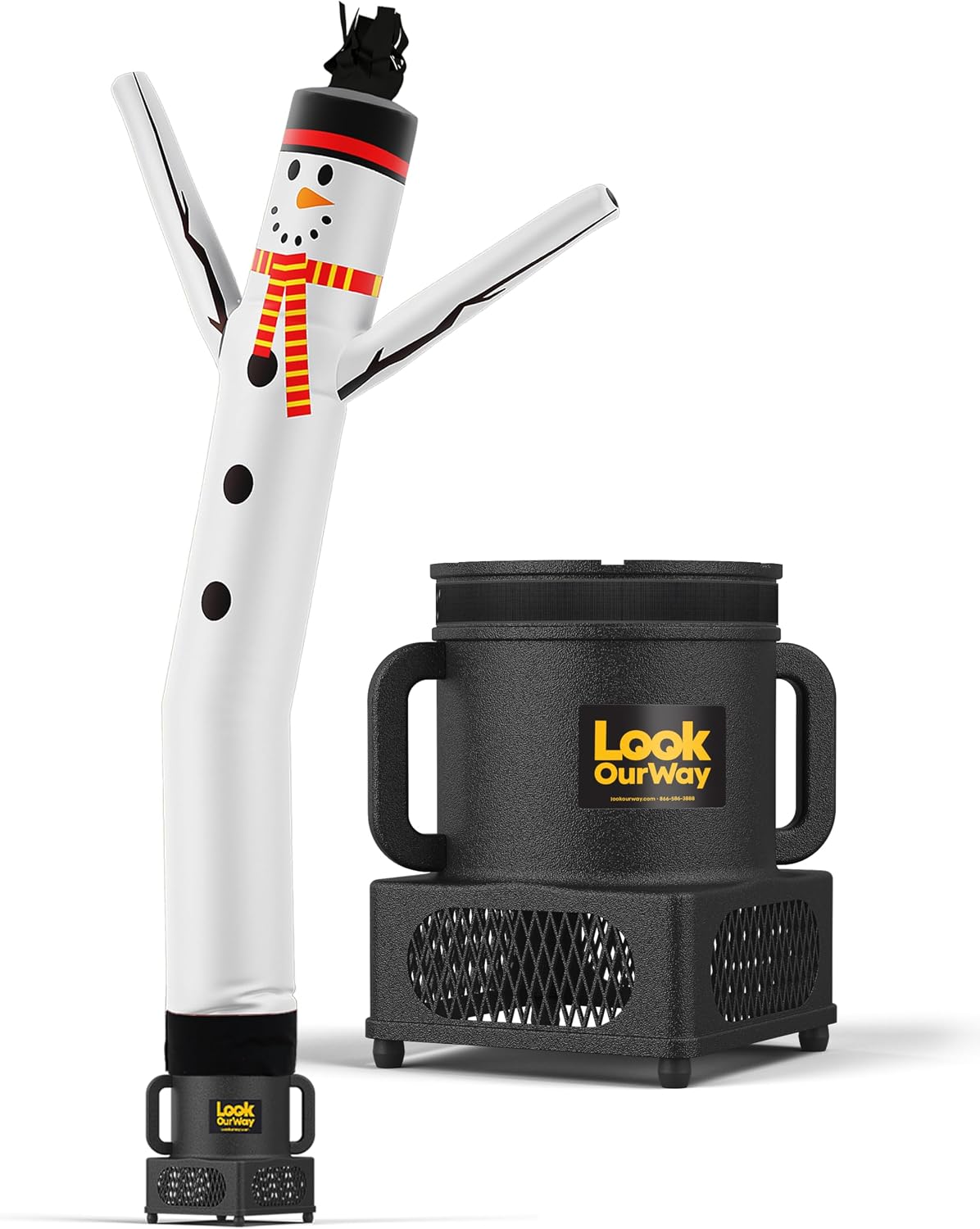 LookOurWay Air Dancers Inflatable Tube Man Attachment / 7ft Tall Set / Wacky Waving Christmas Inflatables