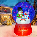 EBANKU 6FT Christmas Inflatable Snow Globe Yard Decorations Snowmen Family / Christmas Inflatable with