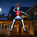 10FT Giant Halloween Inflatables Outdoor Decoration Sitting Skeleton Pirate / Giant Skeleton Halloween Blow