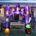 Donmills 10FT Halloween Inflatable Castle Archway Outdoor Decor for Yard / Halloween Blow Up Yard Decorations